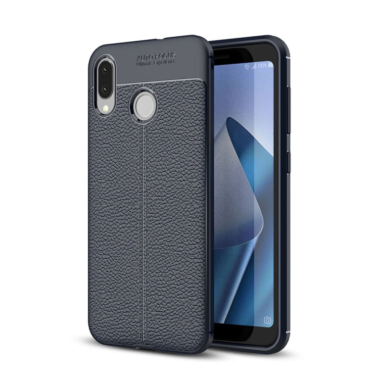 For Asus Zenfone Max (M1) ZB555KL Litchi Texture Soft TPU Protective Back Cover Case