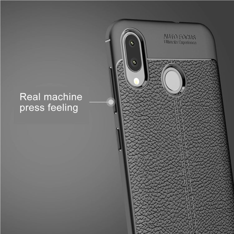 For Asus Zenfone Max (M1) ZB555KL Litchi Texture Soft TPU Protective Back Cover Case