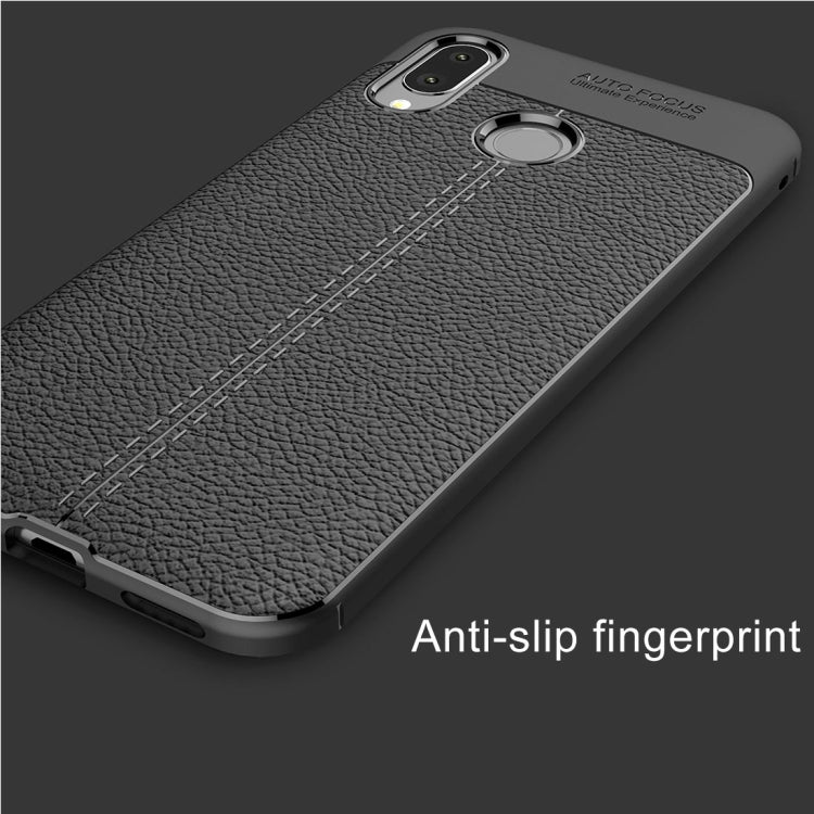 For Asus Zenfone Max (M1) ZB555KL Litchi Texture Soft TPU Protective Back Cover Case