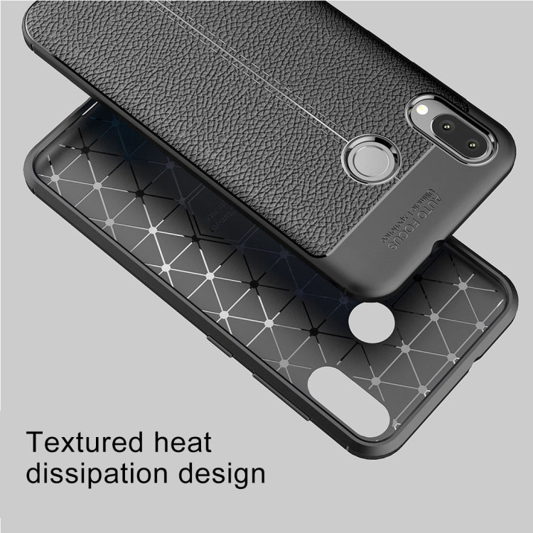 For Asus Zenfone Max (M1) ZB555KL Litchi Texture Soft TPU Protective Back Cover Case