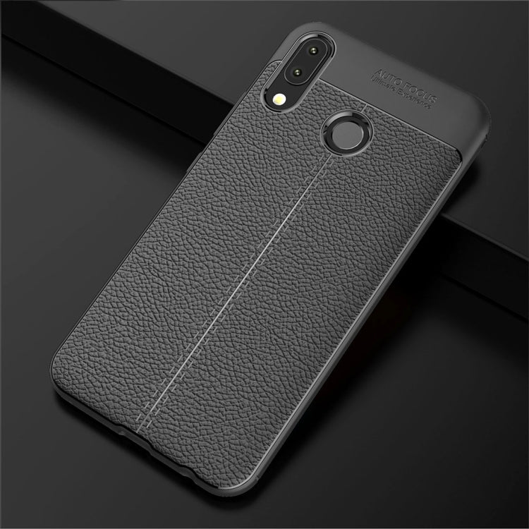 For Asus Zenfone 5z ZS620KL Litchi Texture Soft TPU Protective Back Cover Case
