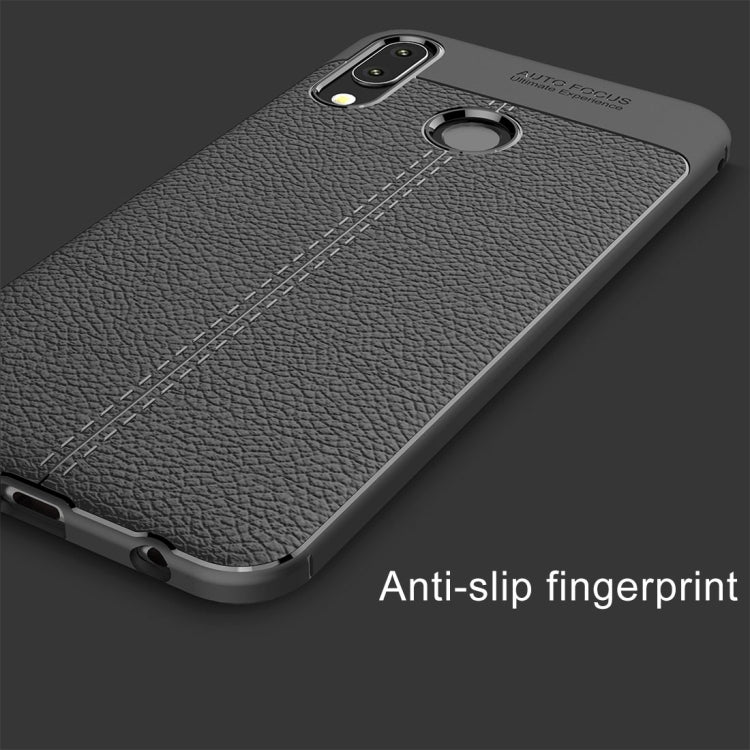 For Asus Zenfone 5z ZS620KL Litchi Texture Soft TPU Protective Back Cover Case