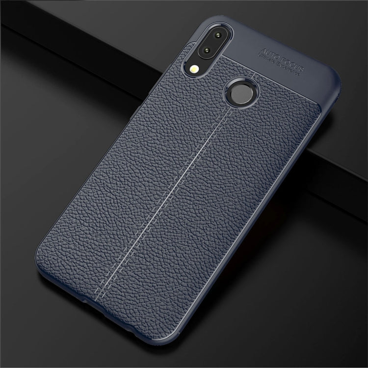 For Asus Zenfone 5z ZS620KL Litchi Texture Soft TPU Protective Back Cover Case