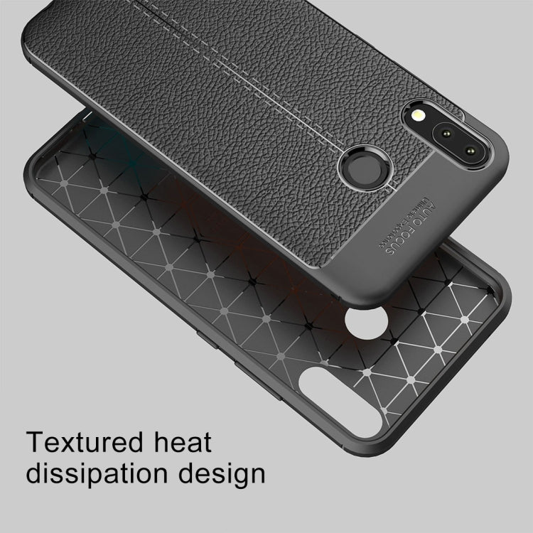 For Asus Zenfone 5z ZS620KL Litchi Texture Soft TPU Protective Back Cover Case
