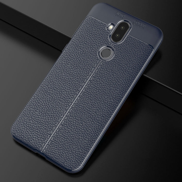 For Asus Zenfone 5 Lite ZC600KL Litchi Texture Soft TPU Protective Back Cover Case