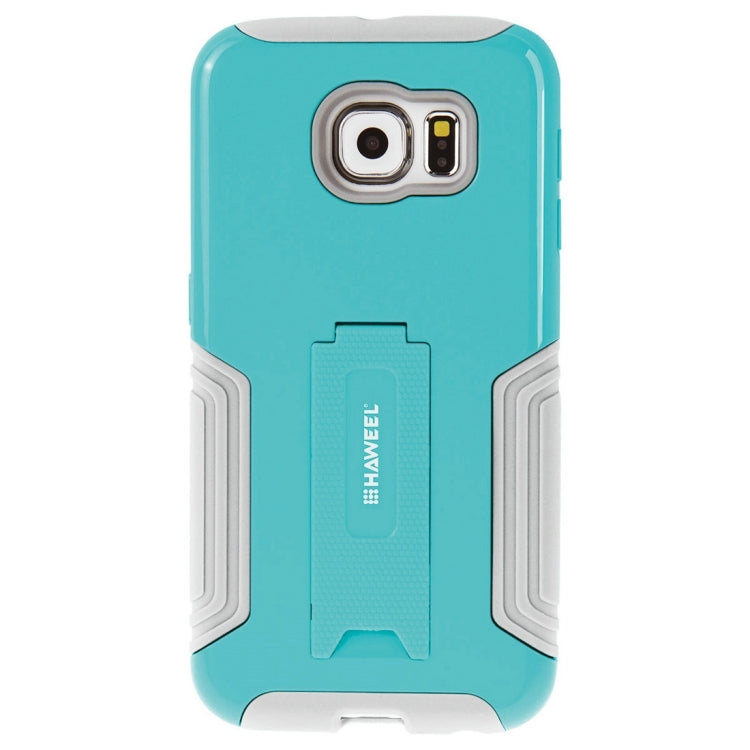 10 PCS HAWEEL for Galaxy S6 / G920 Dual Layer TPU Plastic Combo Case with Kickstand, No Retail Package