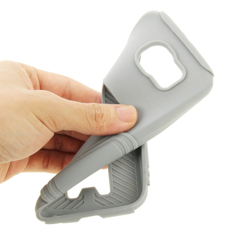 10 PCS HAWEEL for Galaxy S6 / G920 Dual Layer TPU Plastic Combo Case with Kickstand, No Retail Package