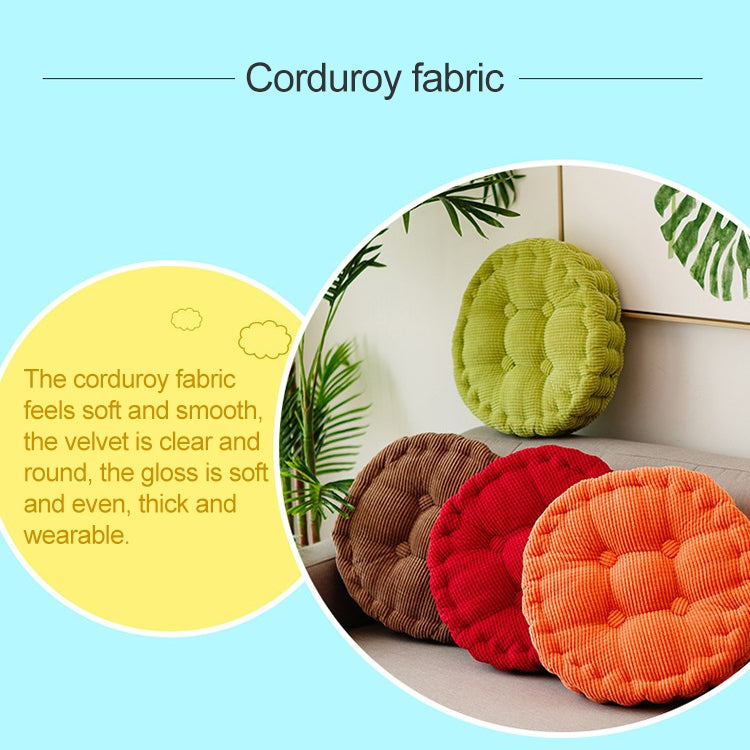 Thickened Round Computer Chair Cushion Floor Mat for Office Classroom Home, Size:48x48cm