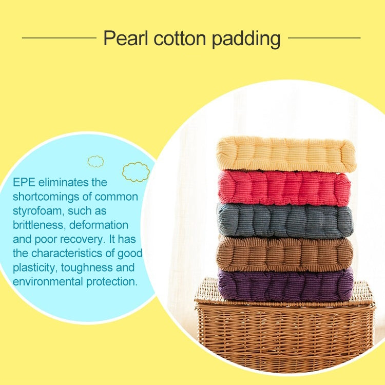 Thickened Square Computer Chair Cushion Floor Mat for Office Classroom Home, Size:43x43cm