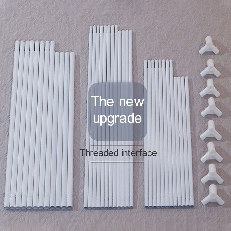 Square Ceiling Zipper Mosquito Net Encryption Zipper Three Door Defence Mosquito for 1.8m Bed