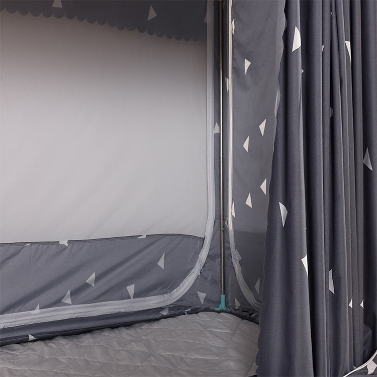 Students Dormitory Blackout Cloth Zipper Mosquito Net for 80cm Width Upper Berth