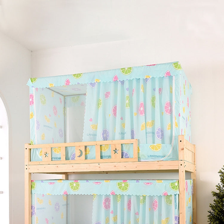 Students Dormitory Blackout Cloth Zipper Mosquito Net for 90cm Width Upper Berth