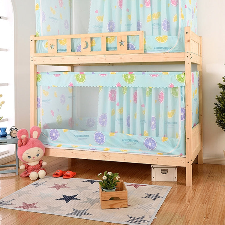 Students Dormitory Blackout Cloth Zipper Mosquito Net for 90cm Width Lower Berth