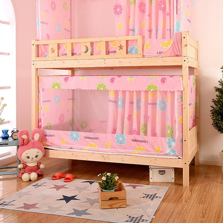 Students Dormitory Blackout Cloth Zipper Mosquito Net for 90cm Width Lower Berth