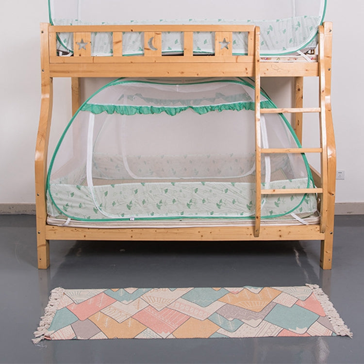 Student Dormitory Free Installation Yurt Mosquito Net Encryption Zipper Double Door Defence Mosquito for 135cm Width Lower Berth