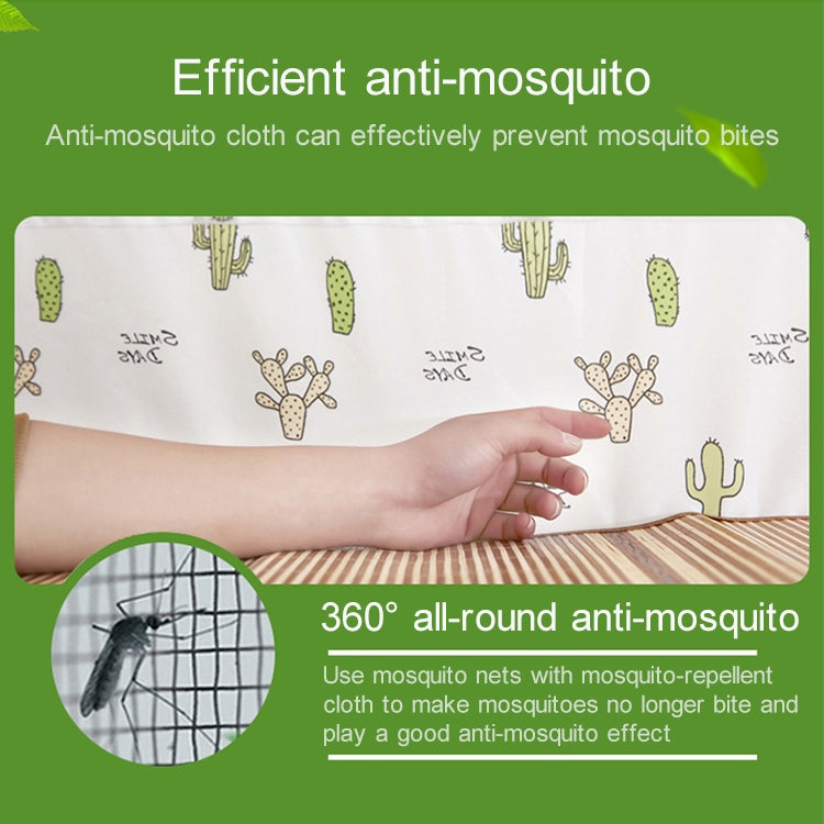 Student Dormitory Free Installation Yurt Mosquito Net Encryption Zipper Double Door Defence Mosquito for 135cm Width Lower Berth