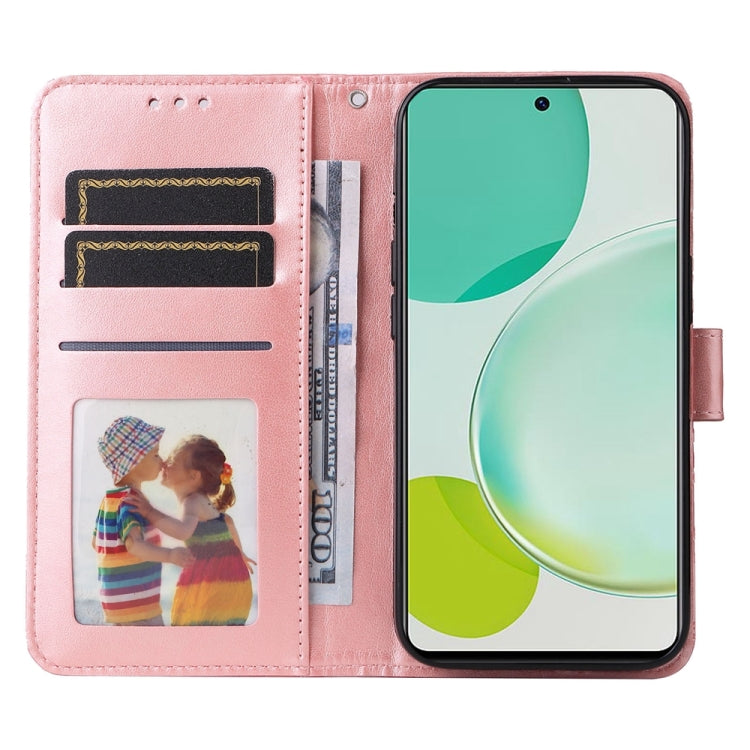 For Huawei nova 11i / Maimang 20 5G / Enjoy 60 Pro Embossed Sunflower Leather Phone Case