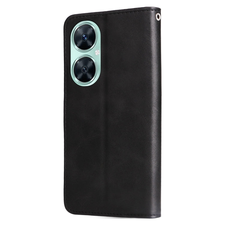 For Huawei nova 11i / Maimang 20 5G / Enjoy 60 Pro Fashion Calf Texture Zipper Leather Phone Case