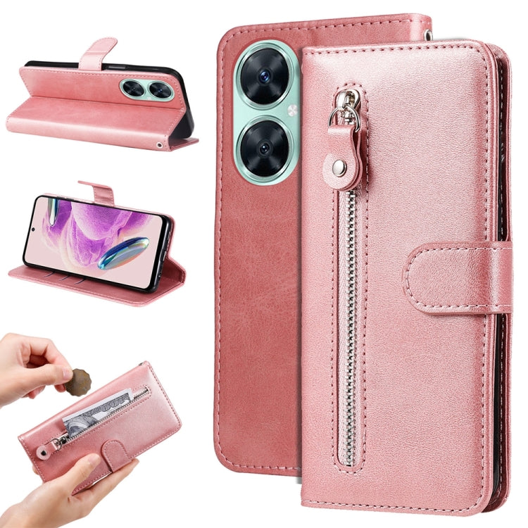 For Huawei nova 11i / Maimang 20 5G / Enjoy 60 Pro Fashion Calf Texture Zipper Leather Phone Case