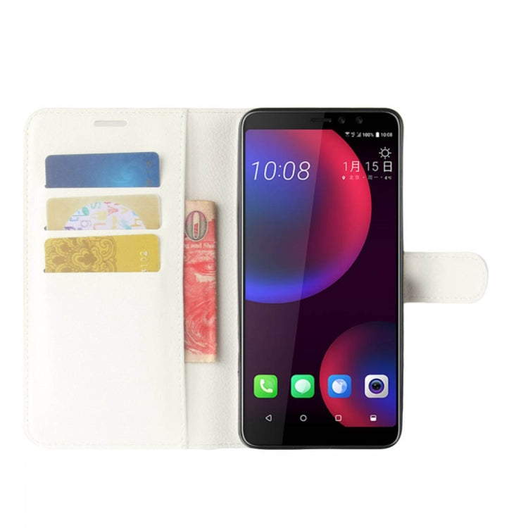 For HTC U11 EYEs Litchi Texture Horizontal Flip Leather Case with Wallet & Holder & Card Slots