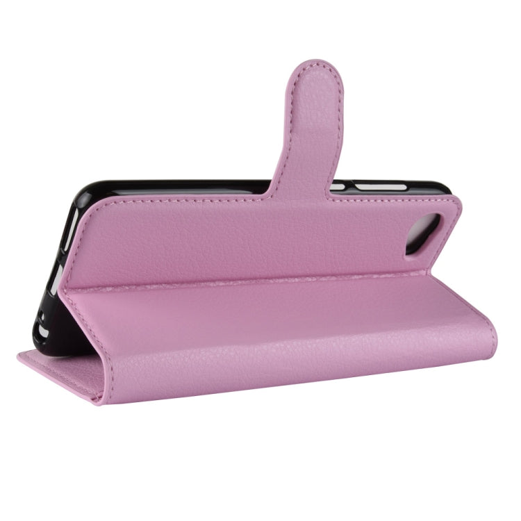 For HTC Desire 12 Litchi Texture Horizontal Flip Leather Case with Wallet & Holder & Card Slots