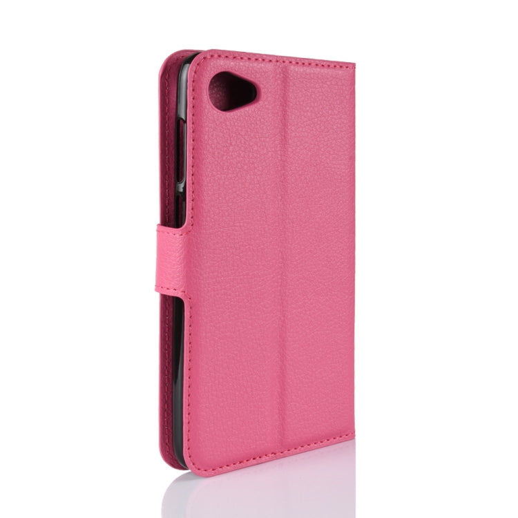 For HTC Desire 12 Litchi Texture Horizontal Flip Leather Case with Wallet & Holder & Card Slots