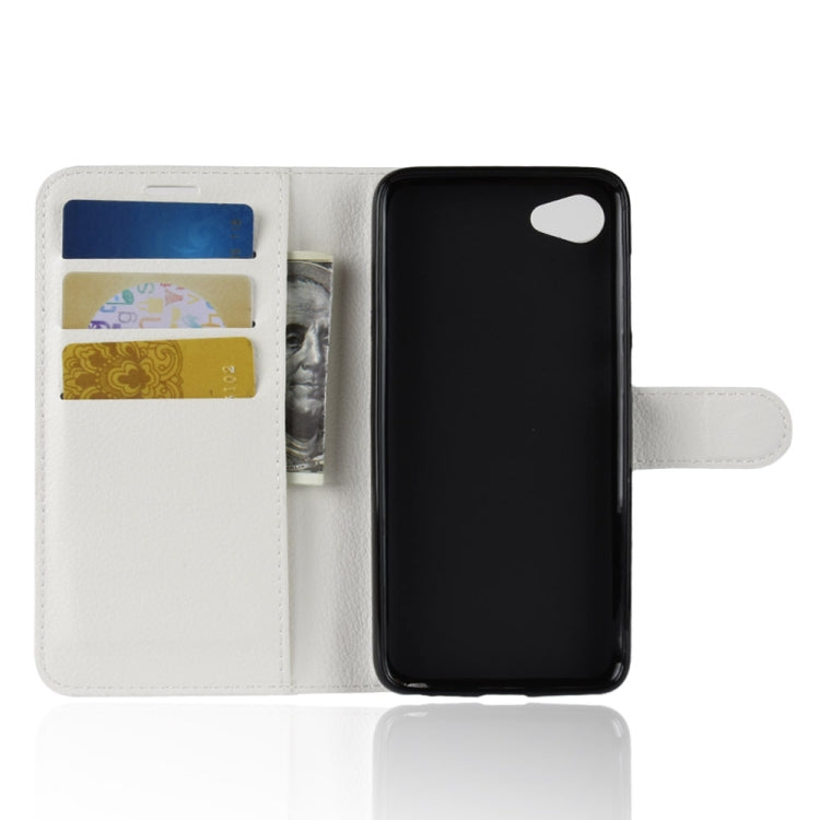 For HTC Desire 12 Litchi Texture Horizontal Flip Leather Case with Wallet & Holder & Card Slots