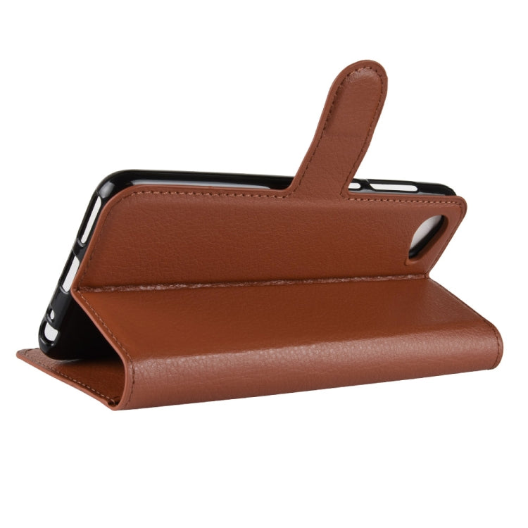 For HTC Desire 12 Litchi Texture Horizontal Flip Leather Case with Wallet & Holder & Card Slots