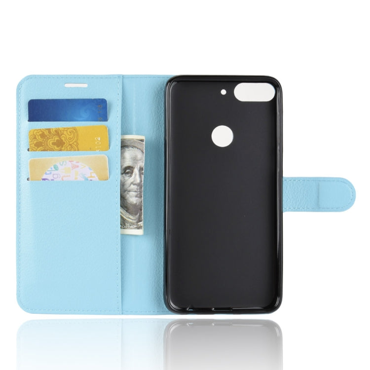 For HTC Desire 12+ Litchi Texture Horizontal Flip Leather Case with Wallet & Holder & Card Slots