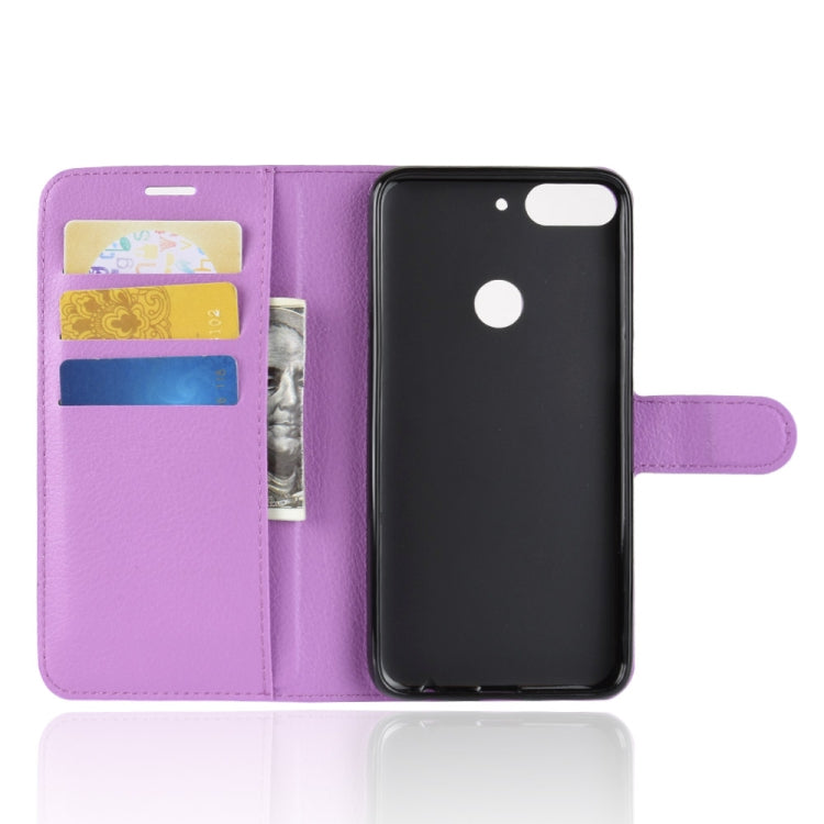 For HTC Desire 12+ Litchi Texture Horizontal Flip Leather Case with Wallet & Holder & Card Slots