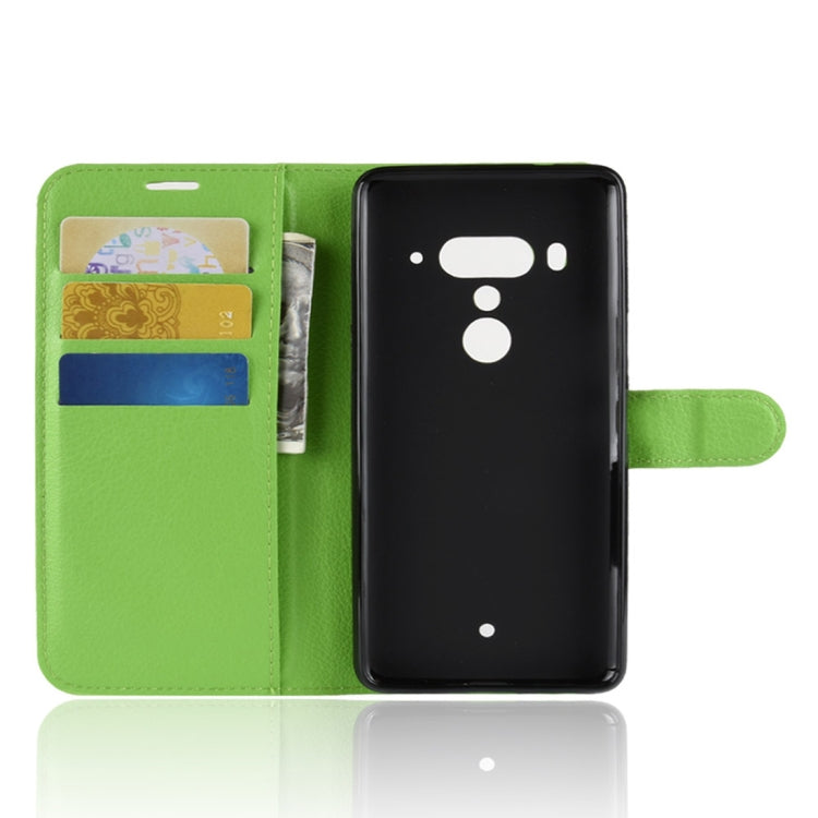 Litchi Texture Horizontal Flip Leather Case for HTC U12+, with Wallet & Holder & Card Slots
