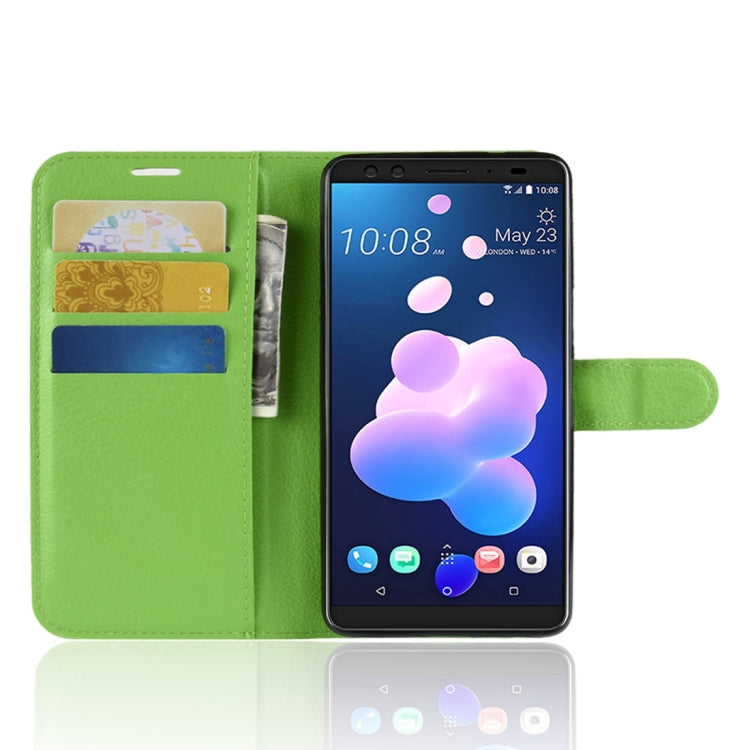 Litchi Texture Horizontal Flip Leather Case for HTC U12+, with Wallet & Holder & Card Slots
