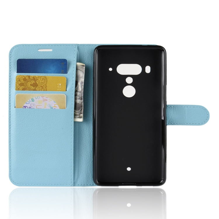 Litchi Texture Horizontal Flip Leather Case for HTC U12+, with Wallet & Holder & Card Slots