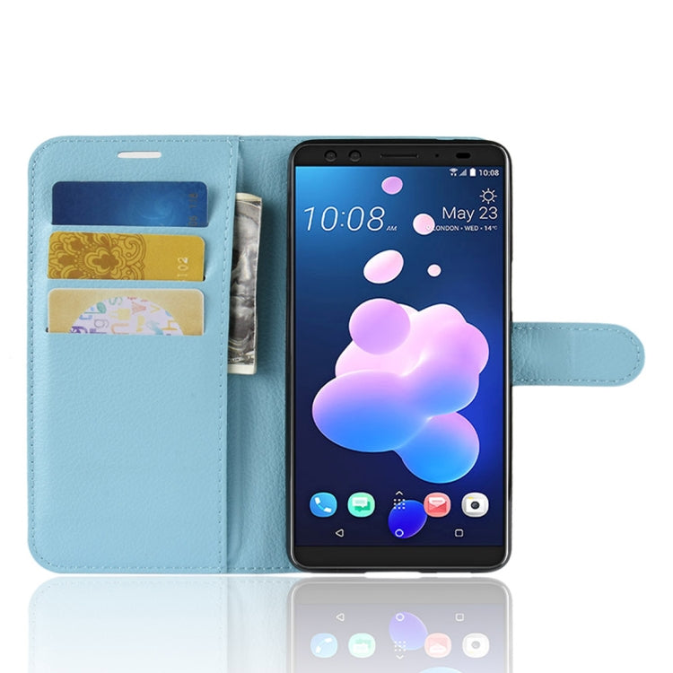 Litchi Texture Horizontal Flip Leather Case for HTC U12+, with Wallet & Holder & Card Slots