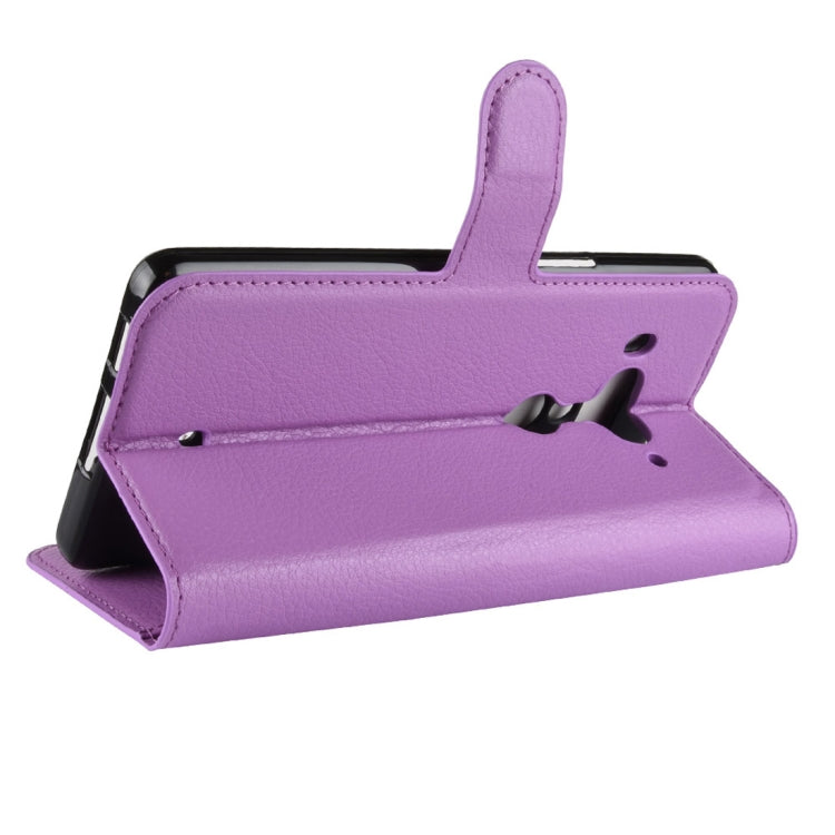 Litchi Texture Horizontal Flip Leather Case for HTC U12+, with Wallet & Holder & Card Slots