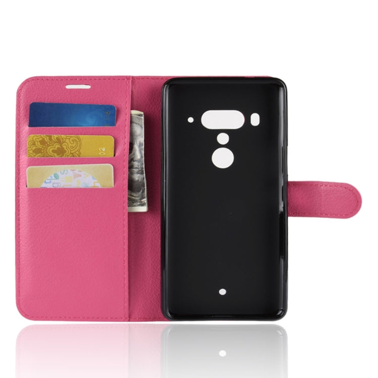 Litchi Texture Horizontal Flip Leather Case for HTC U12+, with Wallet & Holder & Card Slots