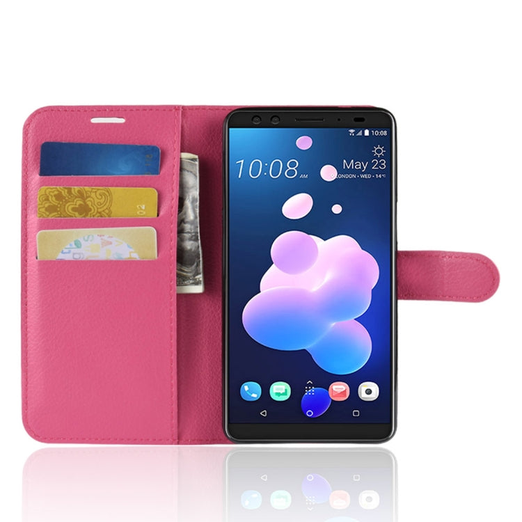 Litchi Texture Horizontal Flip Leather Case for HTC U12+, with Wallet & Holder & Card Slots