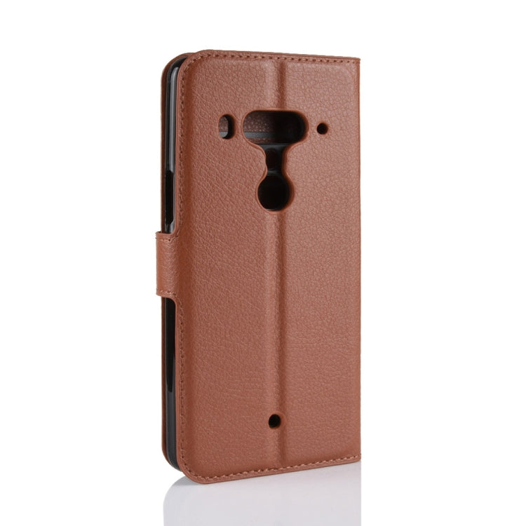 Litchi Texture Horizontal Flip Leather Case for HTC U12+, with Wallet & Holder & Card Slots