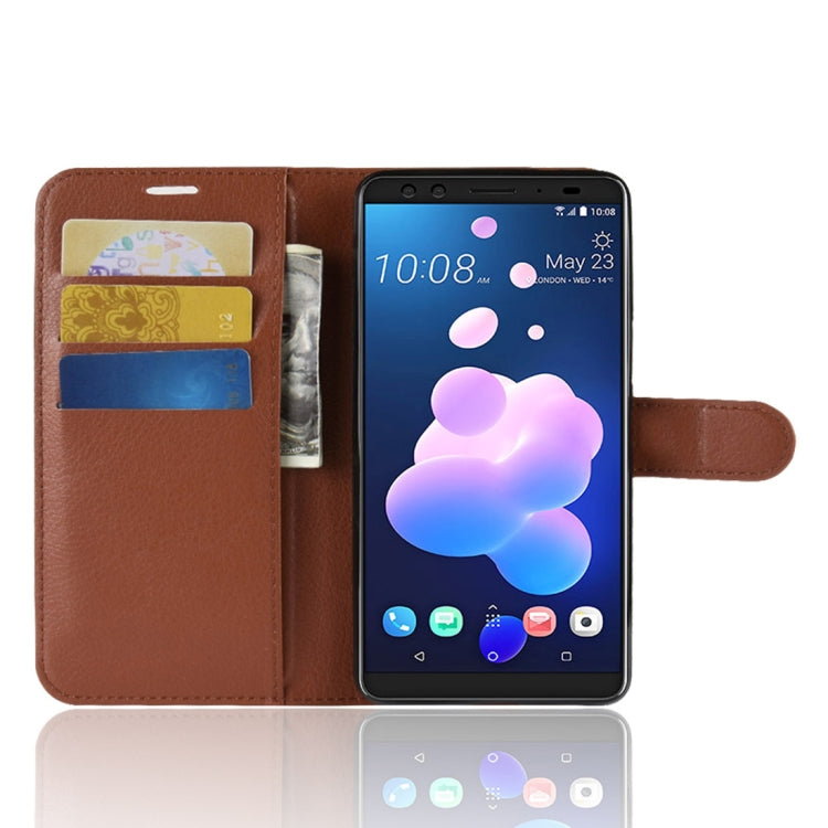 Litchi Texture Horizontal Flip Leather Case for HTC U12+, with Wallet & Holder & Card Slots