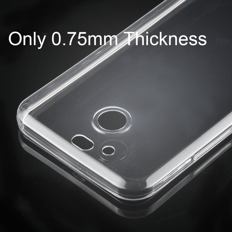 50 PCS 0.75mm Transparent TPU Case for HTC 10 EVO