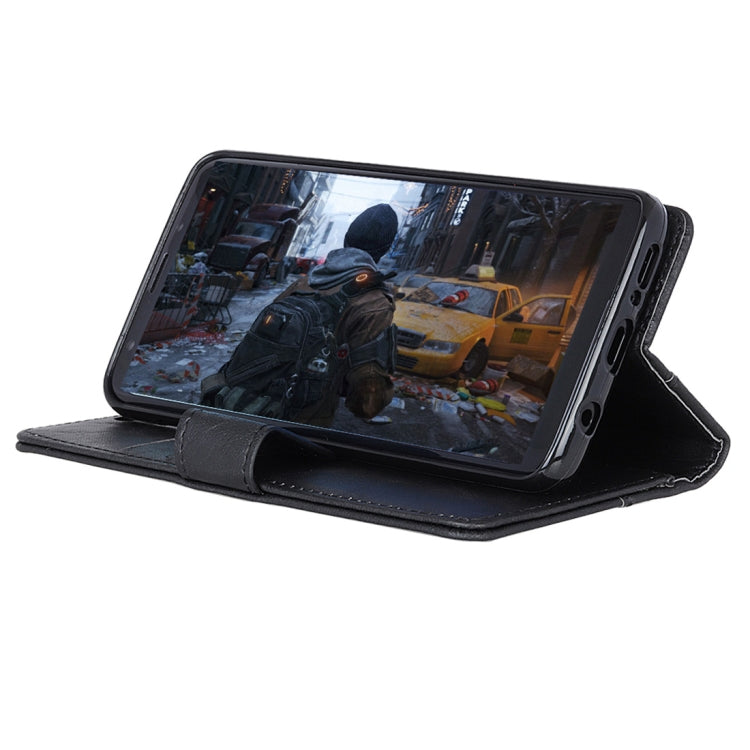 Copper Buckle Retro Crazy Horse Texture Horizontal Flip Leather Case for HTC Desire 12+, with Holder & Card Slots & Wallet