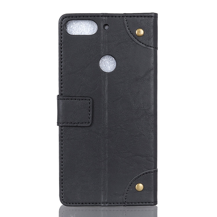 Copper Buckle Retro Crazy Horse Texture Horizontal Flip Leather Case for HTC Desire 12+, with Holder & Card Slots & Wallet