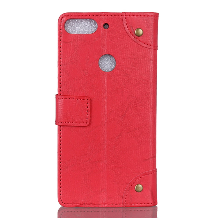 Copper Buckle Retro Crazy Horse Texture Horizontal Flip Leather Case for HTC Desire 12+, with Holder & Card Slots & Wallet