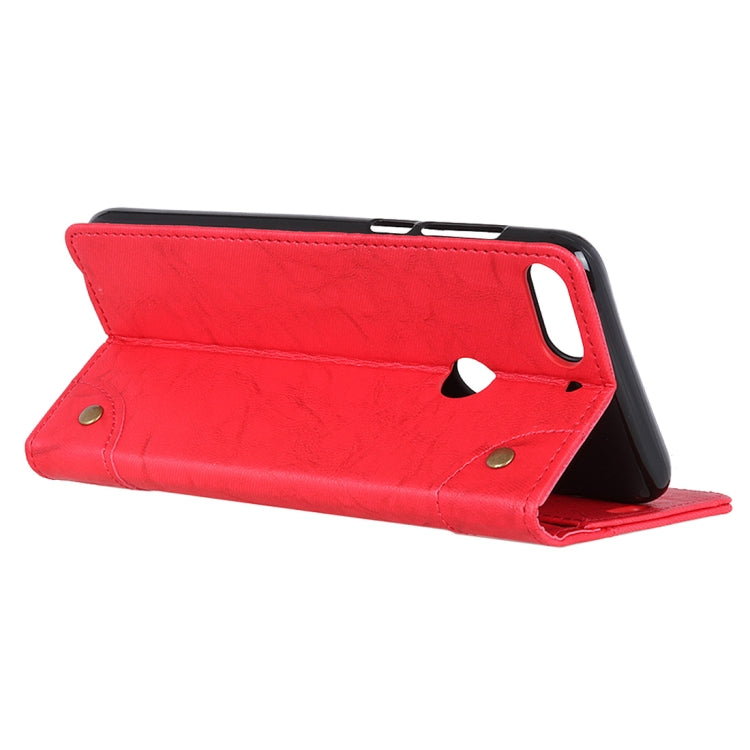 Copper Buckle Retro Crazy Horse Texture Horizontal Flip Leather Case for HTC Desire 12+, with Holder & Card Slots & Wallet