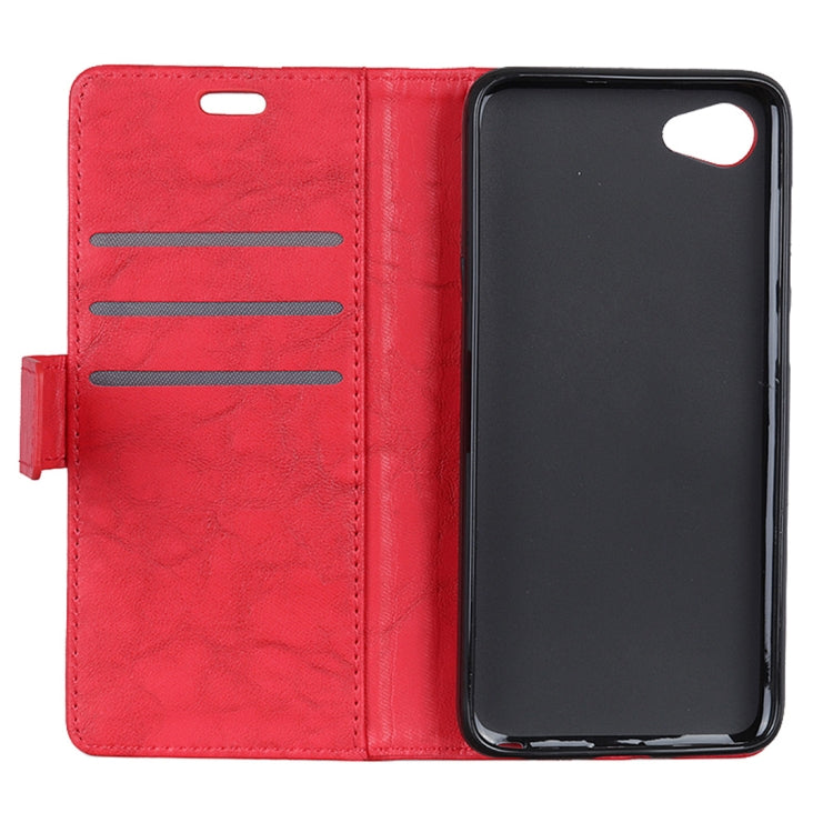 Copper Buckle Retro Crazy Horse Texture Horizontal Flip Leather Case for HTC Desire 12, with Holder & Card Slots & Wallet