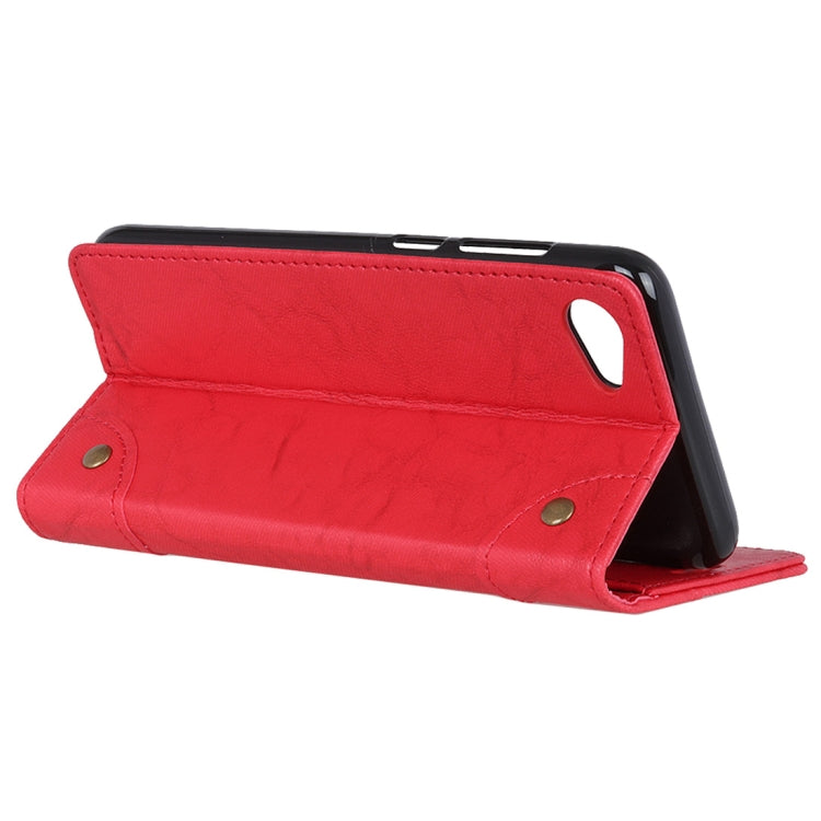 Copper Buckle Retro Crazy Horse Texture Horizontal Flip Leather Case for HTC Desire 12, with Holder & Card Slots & Wallet