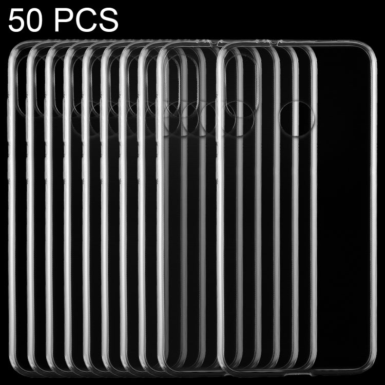 50 PCS 0.75mm Transparent TPU Case for HTC U12 life