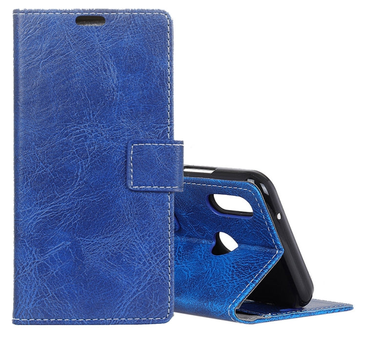 Retro Crazy Horse Texture Horizontal Flip Leather Case for HTC U12 Life, with Holder & Card Slots & Wallet & Photo Frame