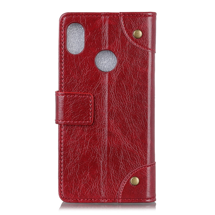 Copper Buckle Nappa Texture Horizontal Flip Leather Case for HTC U12 Life, with Holder & Card Slots & Wallet