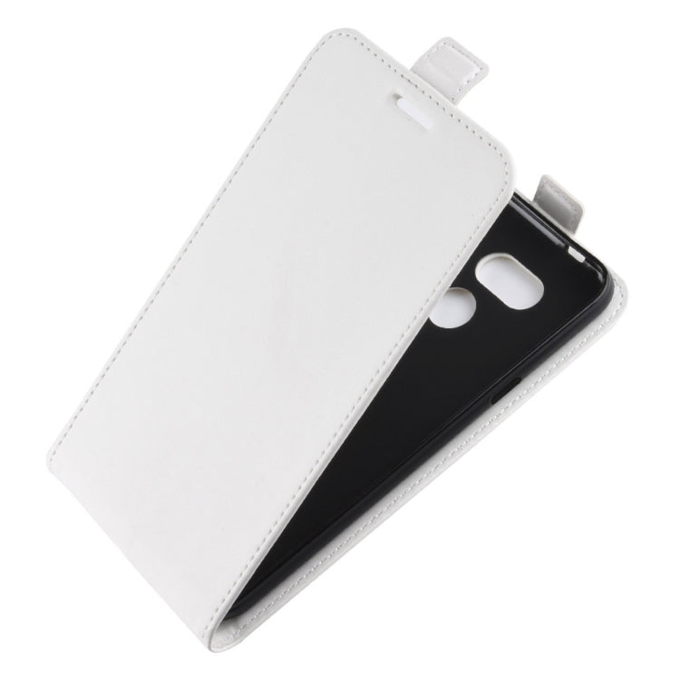 R64 Texture Vertical Flip Leather Case for HTC Desire 12S, with Card Slots & Photo Frame